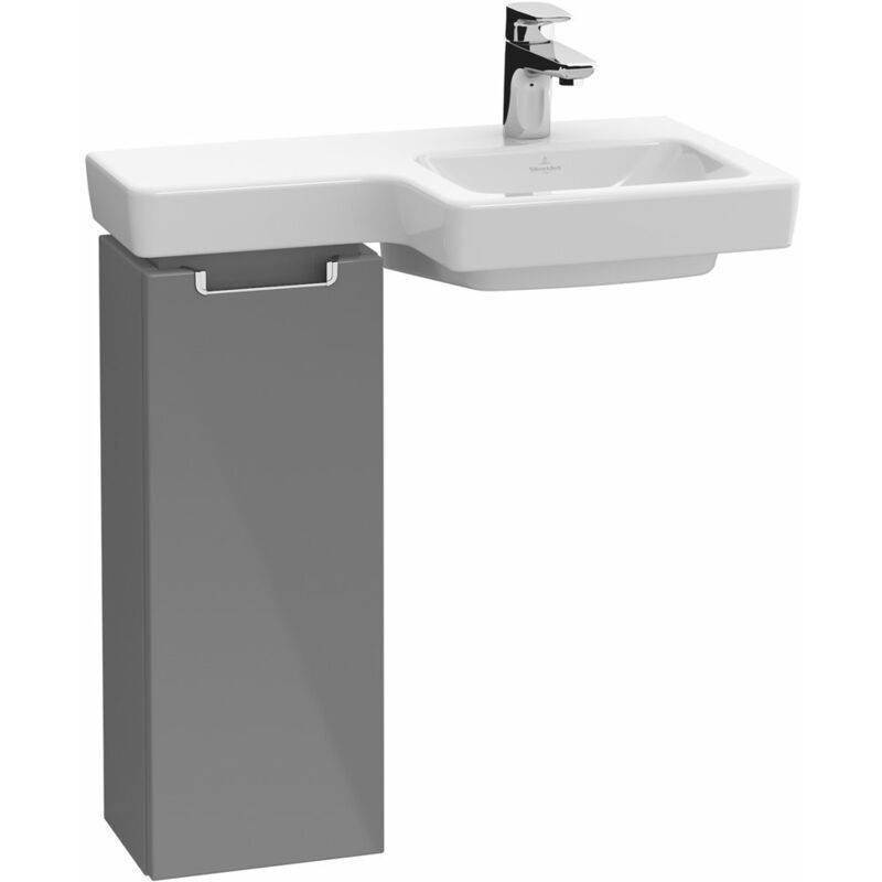 

Villeroy Und Boch Ag - Villeroy & Boch Vanity Unit Subway 2.0 A819, parada izquierda, color: Trufa Gris, mango plateado mate - A81900VG