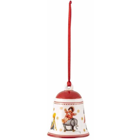 Villeroy & Boch 14-8622-6849, My Christmas Tree, Campana giocattolo, 5,5 x 5,5 x 6,5cm, Porcellana, rosso