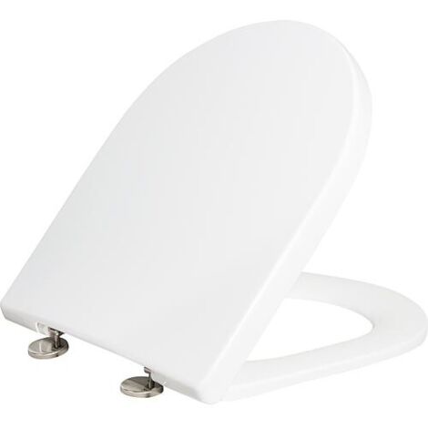 Villeroy & Boch – Abattant WC avec système Softclose et Quick-Release – Matériau thermodurci – Charnières en acier inoxydable – Compatible WC standard