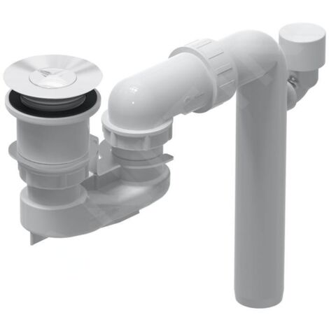 Villeroy & Boch Accessoires - Garniture de vidage et trop-plein pour baignoire, ViFlow, blanc alpin U90953001