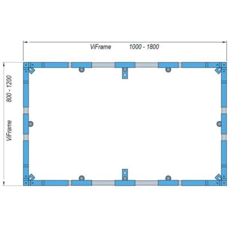 Villeroy & Boch Accessori - Telaio di montaggio ViFrame per piatti doccia in Quaryl a partire da 1000x1000 mm U91412400