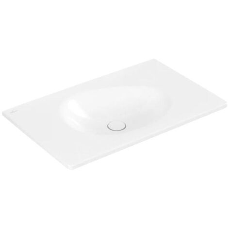Villeroy & Boch Antao - Meuble lavabo 80x50 cm, sans trop-plein, sans trou de robinetterie, CeramicPlus, blanc alpin 4A7583R1