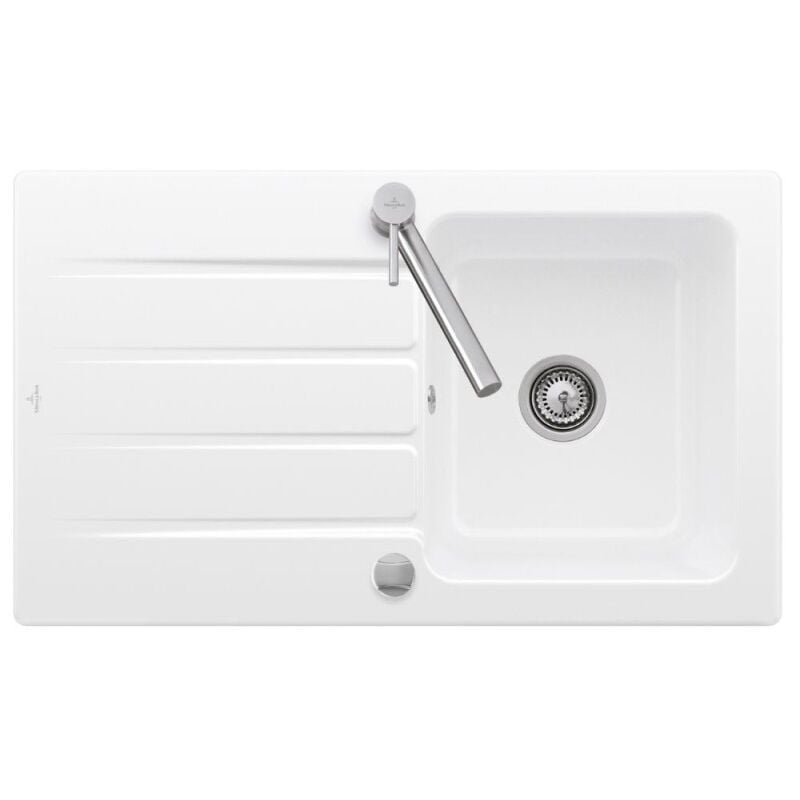 Villeroy&boch - Evier 1 bac 86 x 51 cm villeroy et boch Architectura 50 Blanc vidage automatique inclus