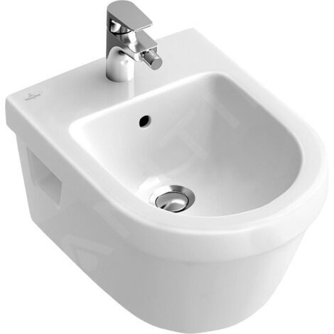Villeroy & Boch Architectura - Bidet suspendu avec trop-plein, avec CeramicPlus, blanc alpin 548400R1