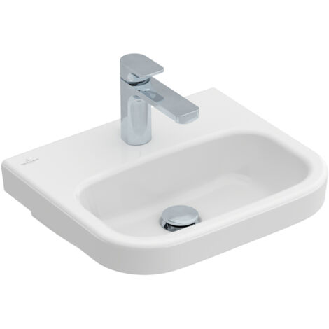 Villeroy & Boch Architectura Handwaschbecken, eckig, Hahnloch