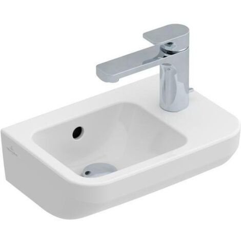 Villeroy & Boch Architectura Handwaschbecken, eckig, Hahnloch