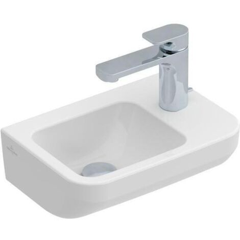Villeroy & Boch Architectura Handwaschbecken, eckig, Hahnloch
