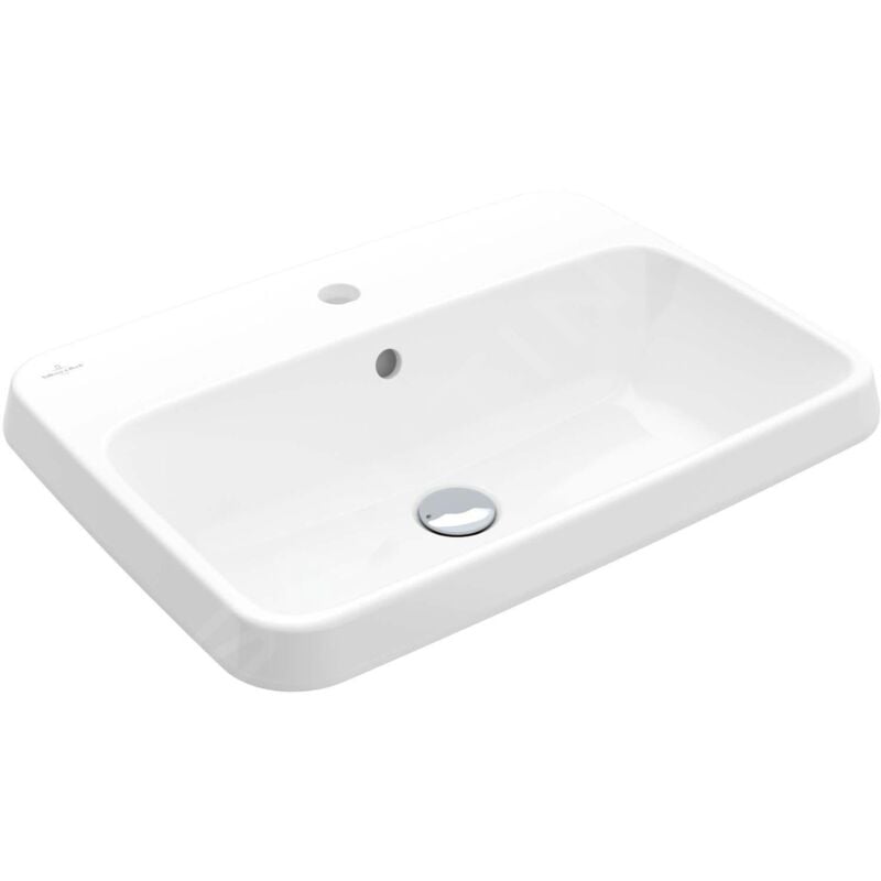 Villeroy&boch - Architectura - Lavabo à encastrer, 600x450 mm, avec trop-plein, trou pour robinet, blanc alpin 5A676001