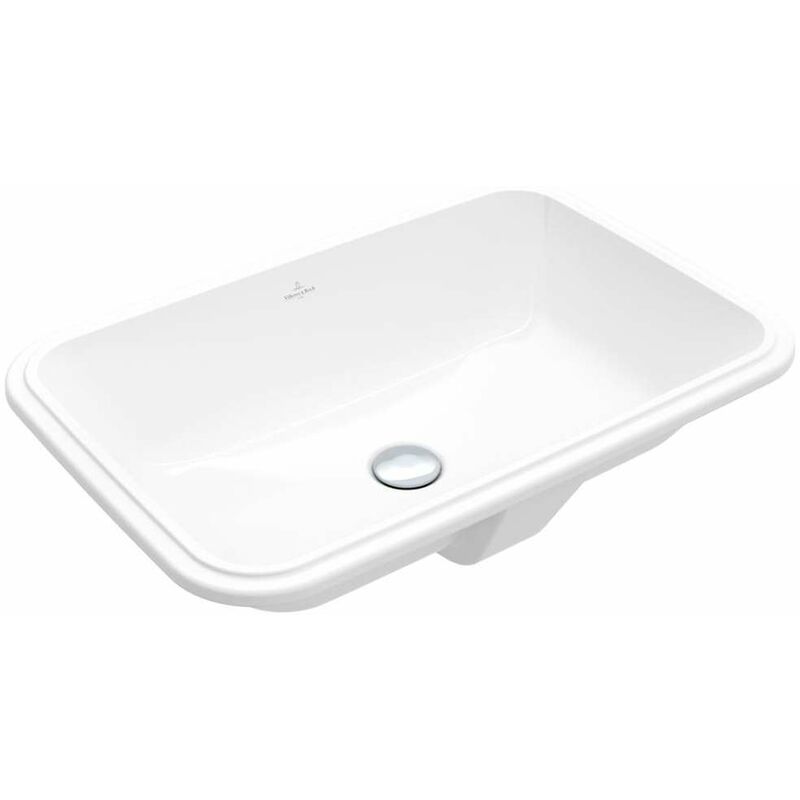 Villeroy&boch - Architectura - Lavabo à encastrer, 57x37 cm, avec trop-plein, CeramicPlus, blanc alpin 5A7760R1