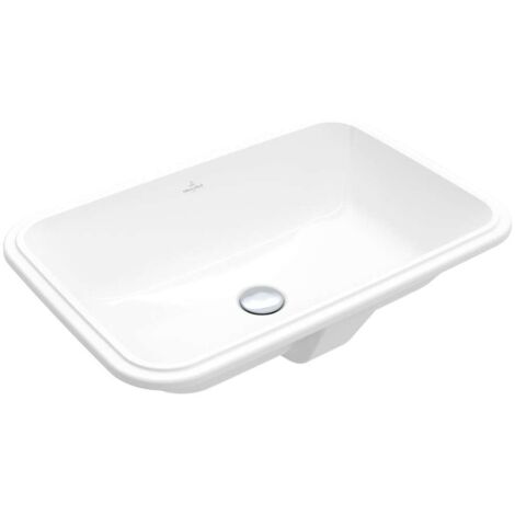 Villeroy & Boch Architectura - Lavabo encastrado, 57x37 cm, con rebosadero, blanco alpino 5A776001