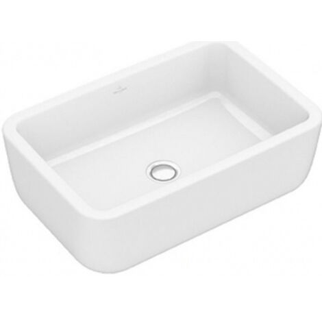 Villeroy & Boch Architectura - Vasque, 60x40 cm, avec trop-plein, sans trou de robinetterie, blanc alpin 41276001
