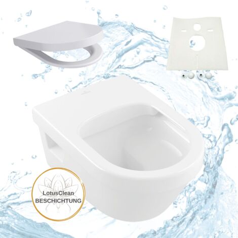Villeroy Boch Architectura WC spülrandlos WC Sitz mit Absenkautomatik Komplettset