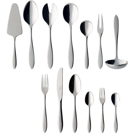 Villeroy & Boch Arthur Servizio Tavola, Acciaio Inossidabile, Argento, 68 Pezzi