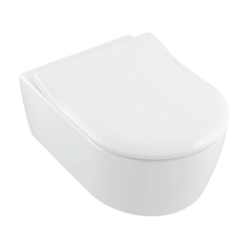 Villeroy & Boch Combi-Pack Avento DirectFlush wandhängend weiß Alpin inkl. WC-Sitz 5656RS01