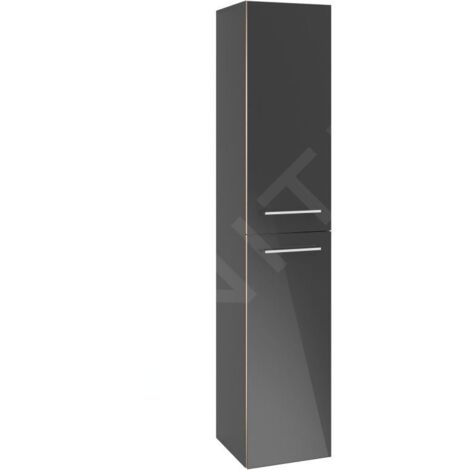 Villeroy & Boch Avento - Armoire, 350x1760x372 mm, 2 portes, Crystal Grey A89400B1