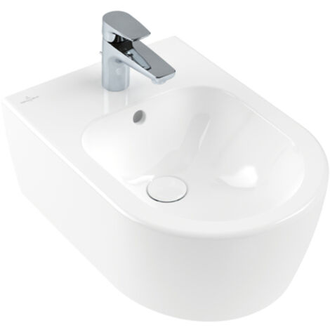 Villeroy & Boch Avento - Bidé suspendido 530x370 mm, CeramicPlus, blanco alpino 54050001