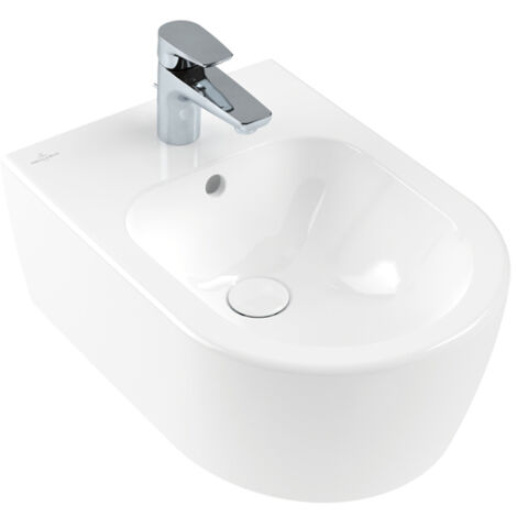 Villeroy & Boch Avento Bidet, 1 Hahnloch, mit Überlauf,