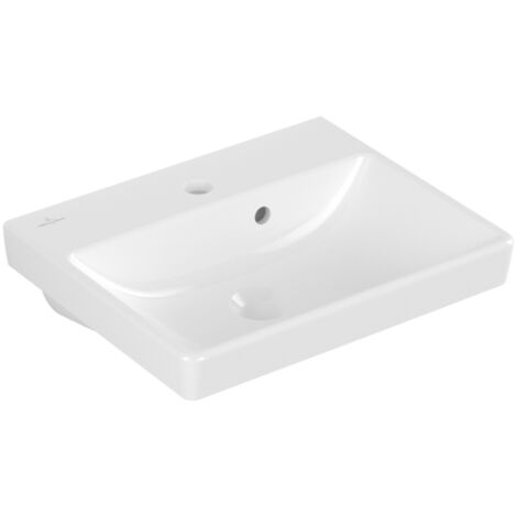 Villeroy & Boch Avento - Lavamani 45x37 cm, con troppopieno, 1 con foro per miscelatore, bianco alpino 73584501
