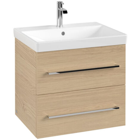 Villeroy & Boch Avento - Meuble-vasque, 580x514x452 mm, 2 tiroirs, Nordic Oak A88900VJ