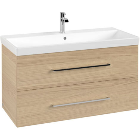 Villeroy & Boch Avento - Meuble-vasque, 980x514x452 mm, 2 tiroirs, Nordic Oak A89200VJ