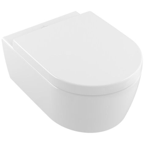 Villeroy & Boch Combi-Pack Avento HR 370x530x315mm Oval wandhängend Abgang waagerecht Direct-Flush, Weiß Alpin