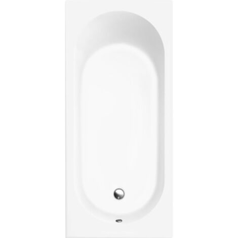Villeroy & Boch – Baignoire droite 160 x 70 cm en acrylique renforcé – Design rectangulaire – Vidage latéral centré – Antidérapante VILBOgrip