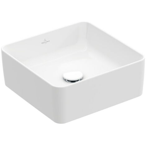 Villeroy & Boch Collaro - Aufsatzwaschbecken, 38x38 cm, Alpinweiß 4A213801