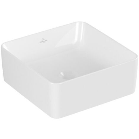 Villeroy & Boch Collaro Aufsatzwaschbecken, quadrat, ohne