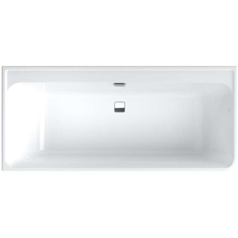 Villeroy & Boch Collaro - Bañera 180x80 cm con panel, conjunto de rebosadero y desagüe, blanca UBA180COR9CR00VD01