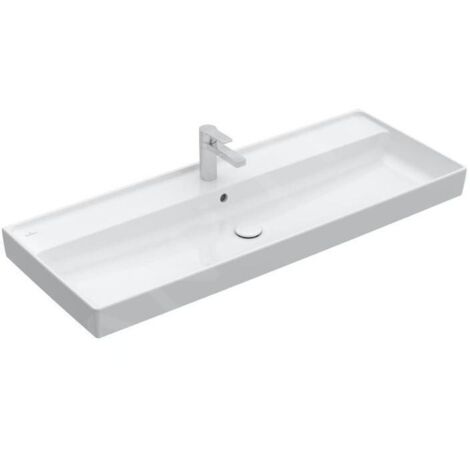 Villeroy & Boch Collaro - Meuble lavabo 1200x470 mm, avec trop-plein, trou de robinetterie, blanc alpin 4A33C501