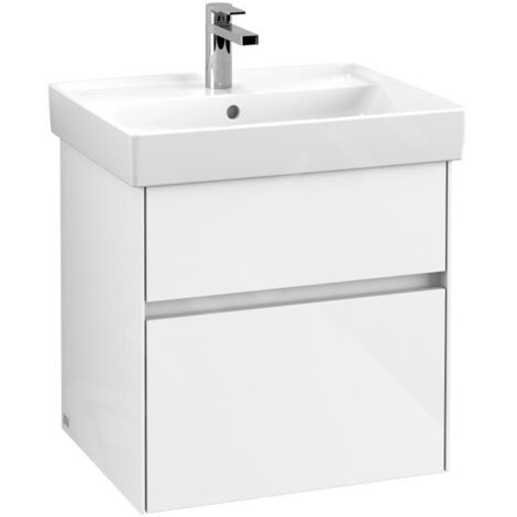 Villeroy & Boch Collaro - Meuble-vasque, 554x546x444 mm, 2 tiroirs, Glossy White C00800DH