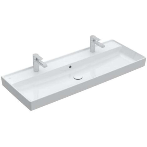 Villeroy & Boch Collaro Schrankwaschtisch, 2 Hahnlöcher, mit