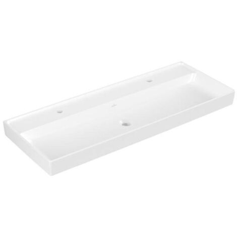 Villeroy & Boch Collaro Schrankwaschtisch, 2 Hahnlöcher, ohne