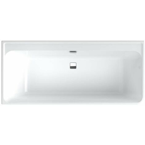 Villeroy & Boch Collaro - Vasca da bagno180x80 cm con pannello, sistema di scarico e troppopieno, bianco UBA180COR9CR00VD01