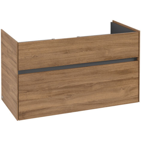 Villeroy & Boch Collaro Waschbeckenunterschrank, 2 Auszüge,