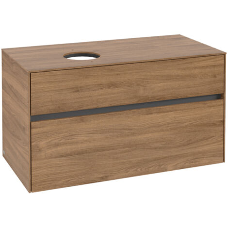 Villeroy & Boch Collaro Waschbeckenunterschrank, 2 Auszüge,