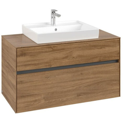Villeroy & Boch Collaro Waschbeckenunterschrank, 2 Auszüge,