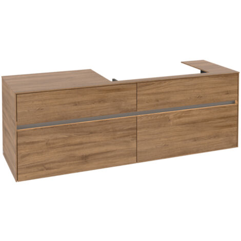 Villeroy & Boch Collaro Waschbeckenunterschrank, 4 Auszüge,