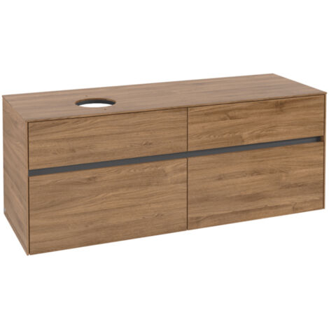 Villeroy & Boch Collaro Waschbeckenunterschrank, 4 Auszüge,