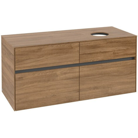 Villeroy & Boch Collaro Waschbeckenunterschrank, 4 Auszüge,