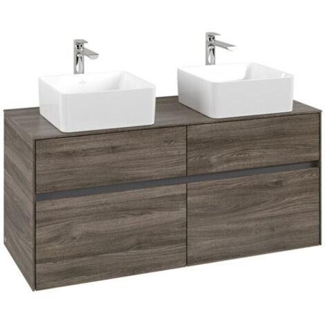 Villeroy & Boch Collaro Waschbeckenunterschrank, 4 Auszüge, für 2