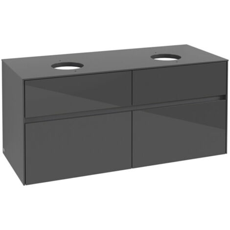 Villeroy & Boch Collaro Waschbeckenunterschrank, 4 Auszüge, für 2