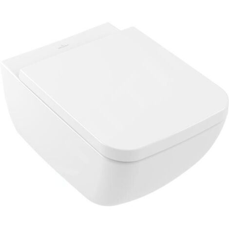 Villeroy & Boch Collaro - WC suspendu avec abattant SoftClosing, DirectFlush, blanc alpin 4626HS01