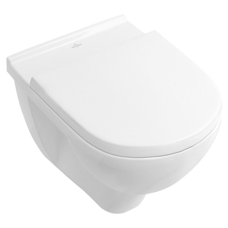 Villeroy&boch - Cuvette à fond creux sans bride O.novo 360 mm x 560 mm + Abattant softclose, blanc (5660HR01)