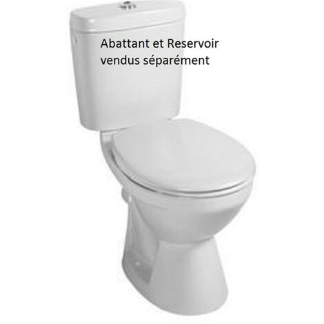 Villeroy & Boch – Cuvette à poser Volta Plus SH – Céramique blanche – Sortie horizontale – Dimensions 700x360x395mm – Garantie 2 ans