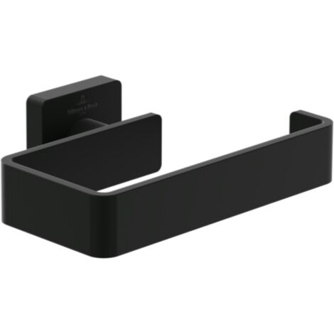 Villeroy & Boch Elements Striking - Portarrollos, negro mate TVA152014000K5
