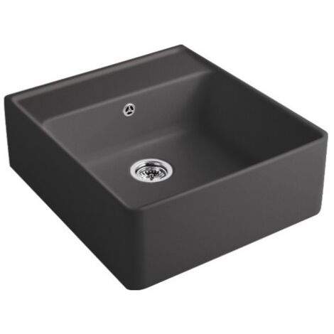 Villeroy & Boch Éviers - Évier en céramique 63x60 cm, CeramicPlus, Graphite 632061i4