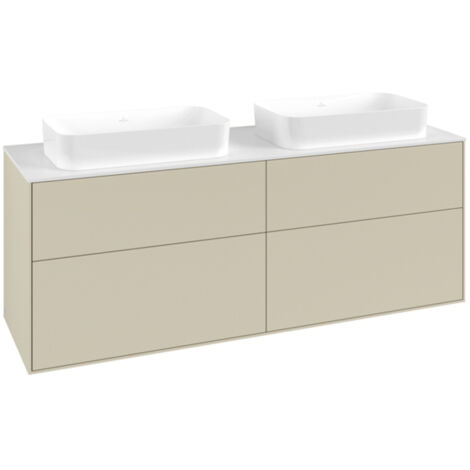 Villeroy & Boch Finion Waschtischunterschrank, 4 Auszüge, für 2