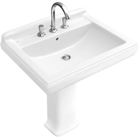 Villeroy & Boch Hommage lavabo, avec trop-plein, 1 trou pour
