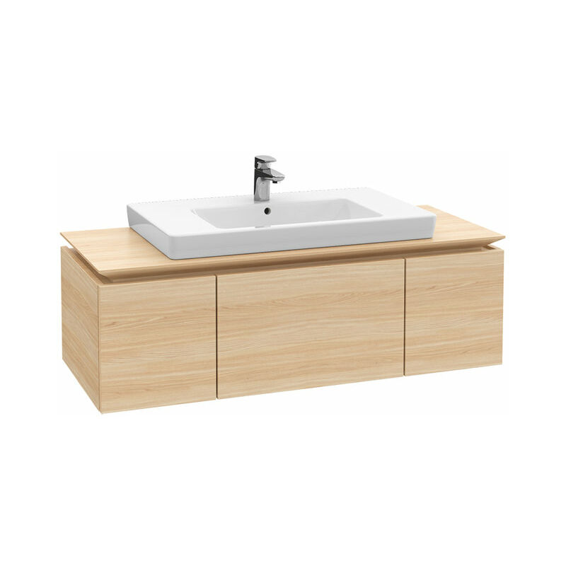 

Villeroy & Boch Legato Unidad de lavabo B698, 1400x380x500mm, céntrica, color: madera blanca - B69800E8